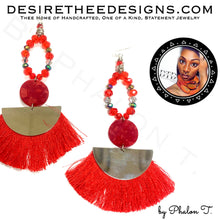 Load image into Gallery viewer, Desire Thee Fringe Crystal Earrings
