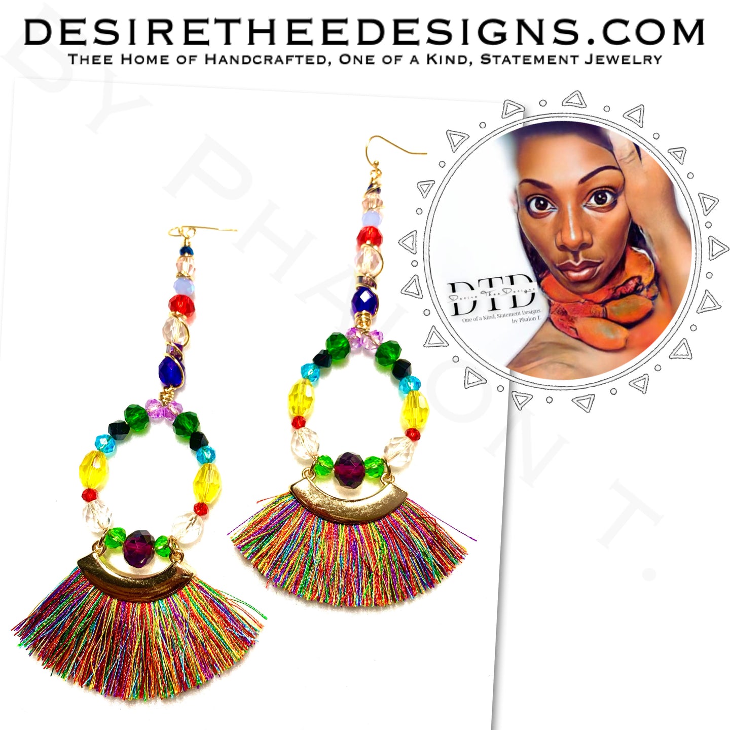 Desire Thee Crystal Hoop Earrings