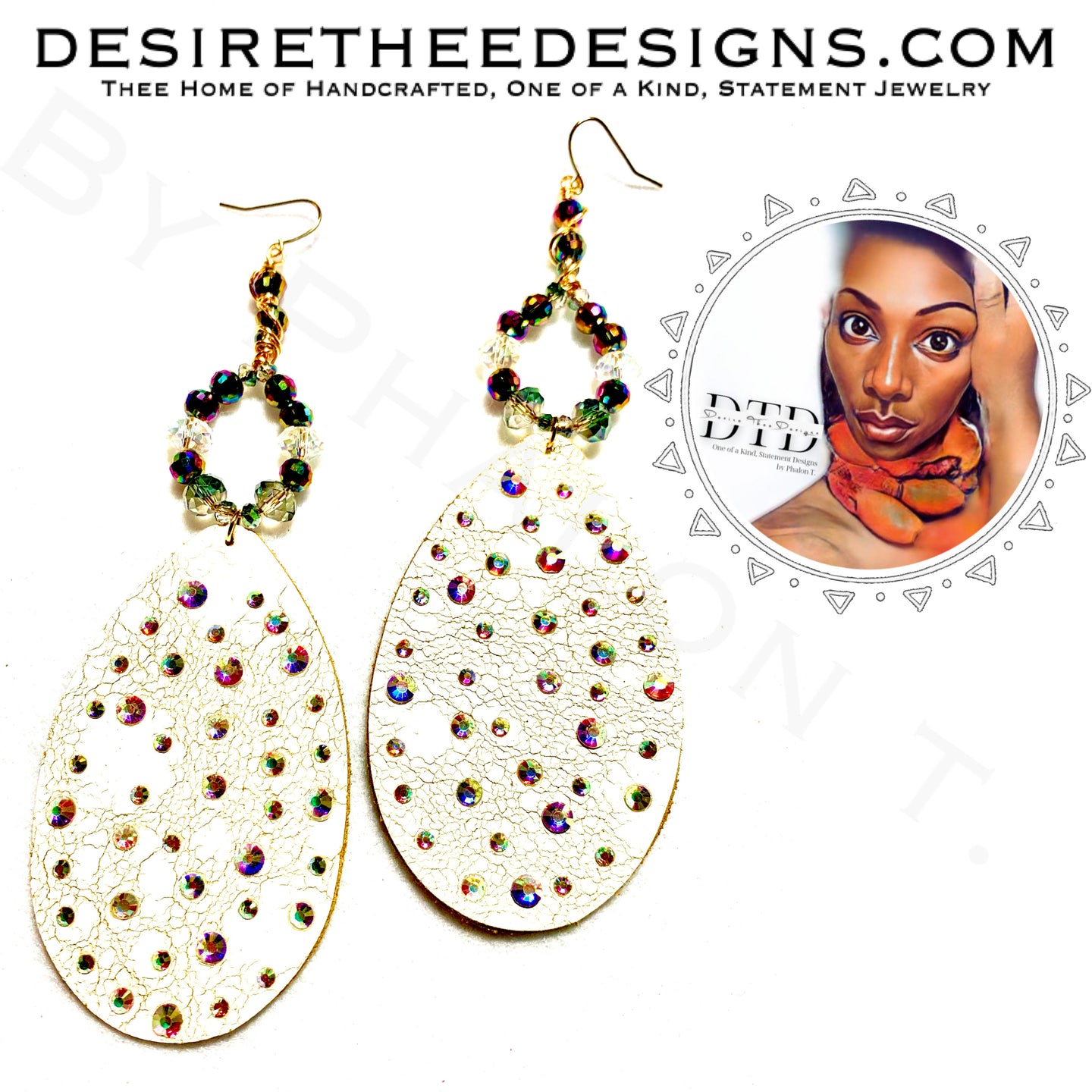 Desire Thee Leather Earrings